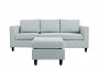 Sofa Fixed back RICHIE Blue grey