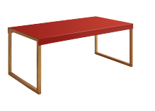 Table basse KARMA Rouge Rectangulaire