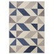 Tapis MICHA Bleu et beige - 120 x 170 cm